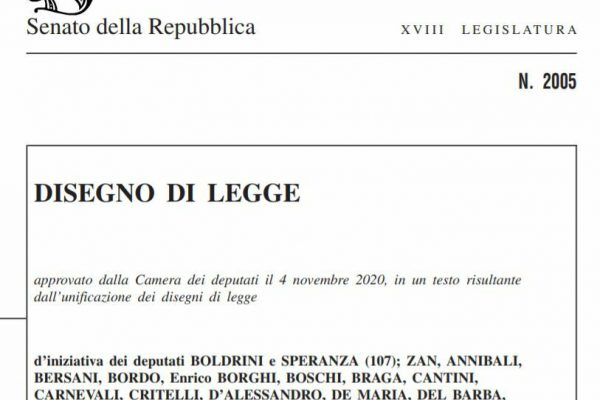 Ddl Zan, la libertà di esser sé stessi si può definire per legge?